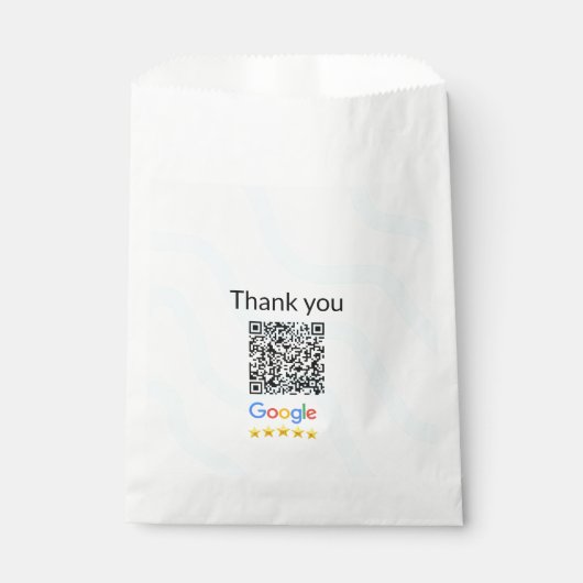 Einfacher minimaler q r Code Hinzufügen Logo Scan- Geschenktütchen (Vorderseite)