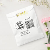 Einfacher minimaler q r Code Hinzufügen Logo Scan- Geschenktütchen (Versiegelt)