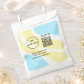 Einfacher minimaler q r Code Hinzufügen Logo Scan- Geschenktütchen (Ausgeschnitten)