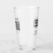 Einfacher minimaler q r Code Hinzufügen Logo Scan- Glas (Links)