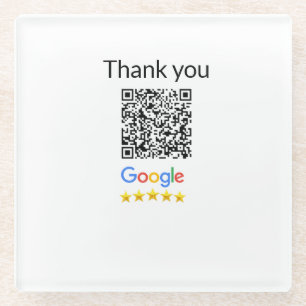 Einfacher minimaler q r Code Hinzufügen Logo Scan- Glasuntersetzer