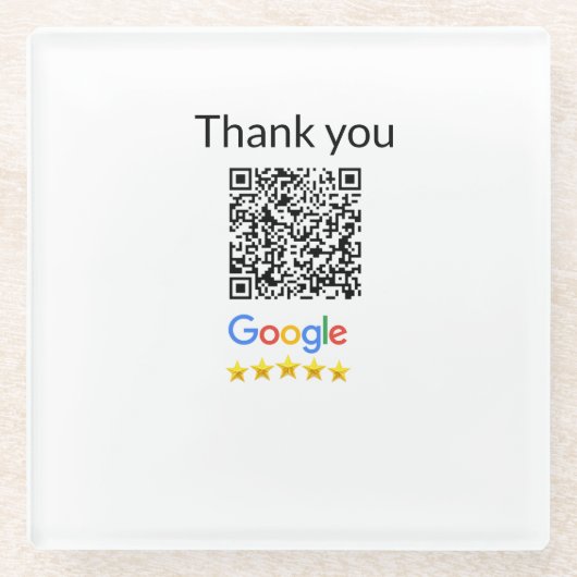 Einfacher minimaler q r Code Hinzufügen Logo Scan- Glasuntersetzer (Vorderseite)