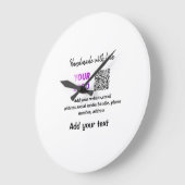 Einfacher minimaler q r Code Hinzufügen Logo-Scan- Große Wanduhr (Winkel)