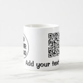 Einfacher minimaler q r Code Hinzufügen Logo-Scan- Kaffeetasse (Mittel)