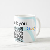 Einfacher minimaler q r Code Hinzufügen Logo Scan- Kaffeetasse (VorderseiteRechts)