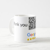 Einfacher minimaler q r Code Hinzufügen Logo Scan- Kaffeetasse (Vorderseite Links)