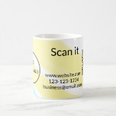 Einfacher minimaler q r Code Hinzufügen Logo Scan- Kaffeetasse (Mittel)