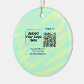 Einfacher minimaler q r Code Hinzufügen Logo Scan- Keramik Ornament (Links)