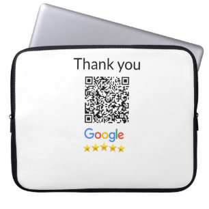 Einfacher minimaler q r Code Hinzufügen Logo Scan- Laptopschutzhülle