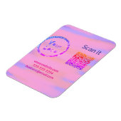 Einfacher minimaler q r Code Hinzufügen Logo Scan- Magnet (Linke Seite)