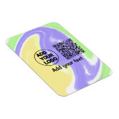 Einfacher minimaler q r Code Hinzufügen Logo-Scan- Magnet (Rechte Seite)