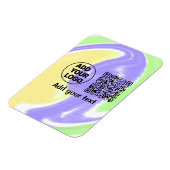 Einfacher minimaler q r Code Hinzufügen Logo-Scan- Magnet (Linke Seite)