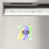 Einfacher minimaler q r Code Hinzufügen Logo-Scan- Magnet (In Situ (Geschirrspüler))
