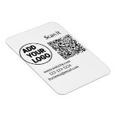 Einfacher minimaler q r Code Hinzufügen Logo Scan- Magnet (Rechte Seite)