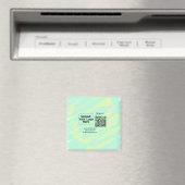 Einfacher minimaler q r Code Hinzufügen Logo Scan- Magnet (In Situ (Geschirrspüler))