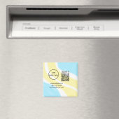 Einfacher minimaler q r Code Hinzufügen Logo Scan- Magnet (In Situ (Geschirrspüler))