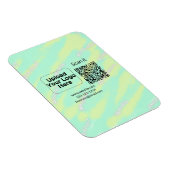 Einfacher minimaler q r Code Hinzufügen Logo Scan- Magnet (Rechte Seite)