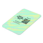 Einfacher minimaler q r Code Hinzufügen Logo Scan- Magnet (Linke Seite)