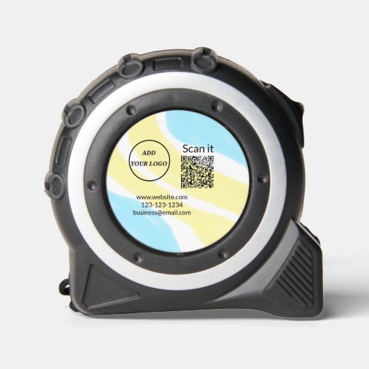 Einfacher minimaler q r Code Hinzufügen Logo Scan- Maßband (Vorderseite)