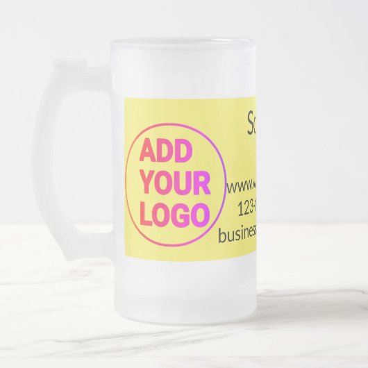 Einfacher minimaler q r Code Hinzufügen Logo Scan- Mattglas Bierglas (Links)