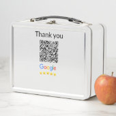 Einfacher minimaler q r Code Hinzufügen Logo Scan- Metall Brotdose (Beispiel)