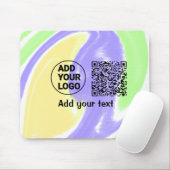 Einfacher minimaler q r Code Hinzufügen Logo-Scan- Mousepad (Mit Mouse)