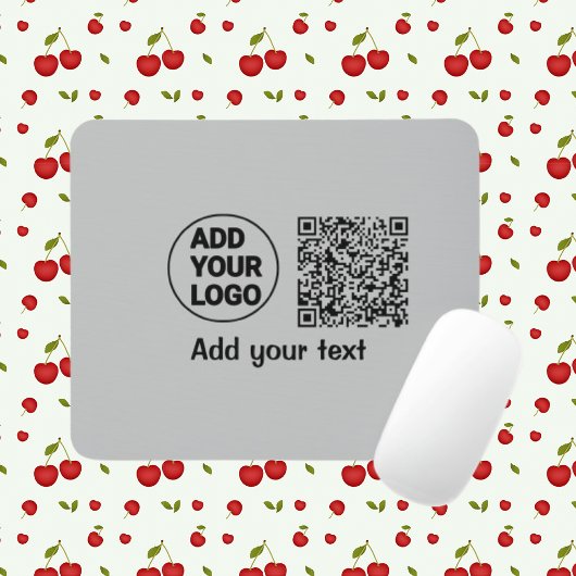 Einfacher minimaler q r Code Hinzufügen Logo-Scan- Mousepad