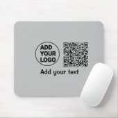 Einfacher minimaler q r Code Hinzufügen Logo-Scan- Mousepad (Mit Mouse)