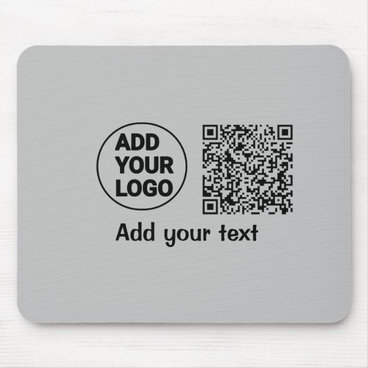 Einfacher minimaler q r Code Hinzufügen Logo-Scan- Mousepad (Vorne)