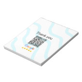 Einfacher minimaler q r Code Hinzufügen Logo Scan- Notizblock (Rotiert)