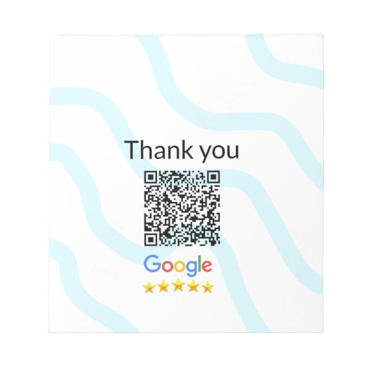 Einfacher minimaler q r Code Hinzufügen Logo Scan- Notizblock (Vorderseite)