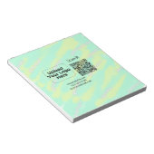 Einfacher minimaler q r Code Hinzufügen Logo Scan- Notizblock (angewinkelt)