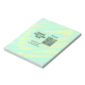 Einfacher minimaler q r Code Hinzufügen Logo Scan- Notizblock (Rotiert)