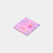 Einfacher minimaler q r Code Hinzufügen Logo Scan- Post-it Klebezettel (angewinkelt)