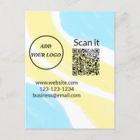 Einfacher minimaler q r Code Hinzufügen Logo Scan-