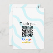 Einfacher minimaler q r Code Hinzufügen Logo Scan- Postkarte (Vorne/Hinten)