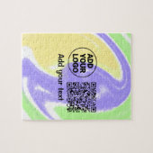 Einfacher minimaler q r Code Hinzufügen Logo-Scan- Puzzle (Horizontal)