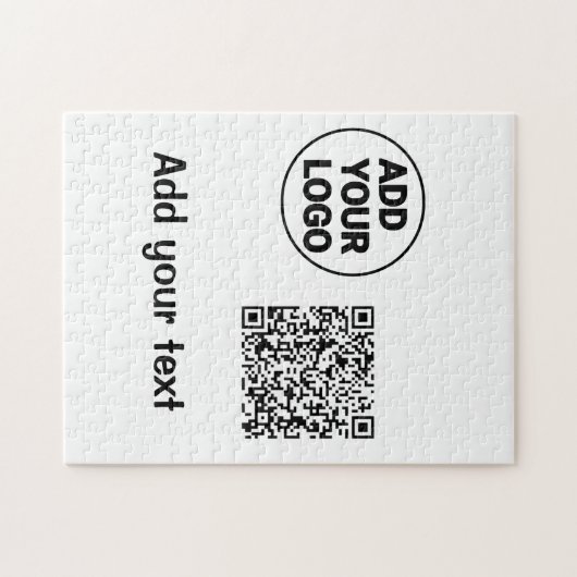 Einfacher minimaler q r Code Hinzufügen Logo-Scan- Puzzle (Horizontal)