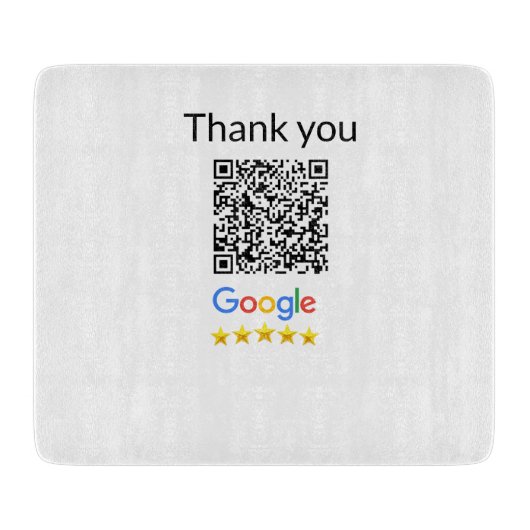 Einfacher minimaler q r Code Hinzufügen Logo Scan- Schneidebrett (Vorderseite)