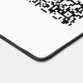 Einfacher minimaler q r Code Hinzufügen Logo Scan- Schreibtischunterlage (Ecke)