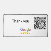 Einfacher minimaler q r Code Hinzufügen Logo Scan- Schreibtischunterlage (Vorderseite)