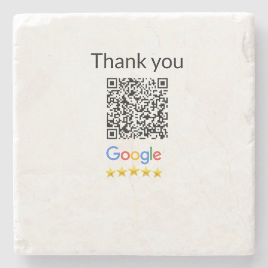 Einfacher minimaler q r Code Hinzufügen Logo Scan- Steinuntersetzer (Vorderseite)