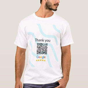 Einfacher minimaler q r Code Hinzufügen Logo Scan- T-Shirt