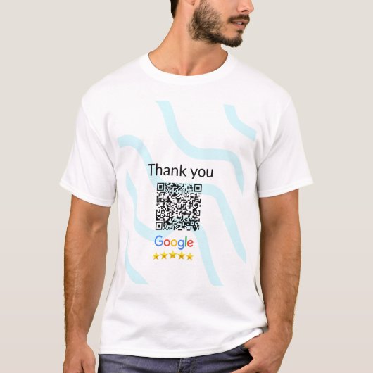 Einfacher minimaler q r Code Hinzufügen Logo Scan- T-Shirt (Vorderseite)