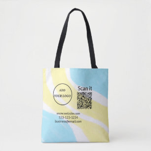 Einfacher minimaler q r Code Hinzufügen Logo Scan- Tasche