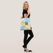 Einfacher minimaler q r Code Hinzufügen Logo Scan- Tasche (Am Model)