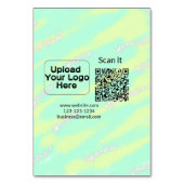 Einfacher minimaler q r Code Hinzufügen Logo Scan- Tischnummer (Rückseite)