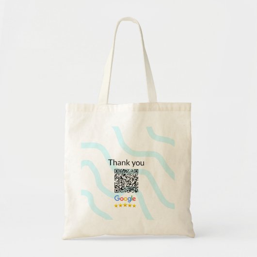 Einfacher minimaler q r Code Hinzufügen Logo Scan- Tragetasche (Vorne)