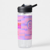 Einfacher minimaler q r Code Hinzufügen Logo Scan- Trinkflasche (Links)