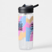 Einfacher minimaler q r Code Hinzufügen Logo Scan- Trinkflasche (Links)